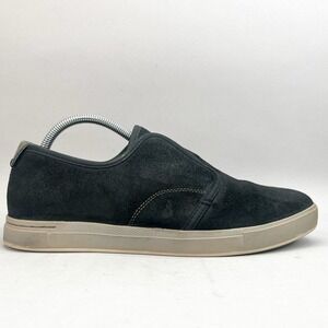 Ahnu Mens 9.5 North Beach Sneaker Shoes Black Suede SlipOn Casual Loafer Comfort